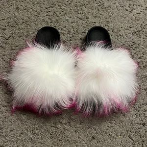 Brand New Women’s Faux Fur Slides Size